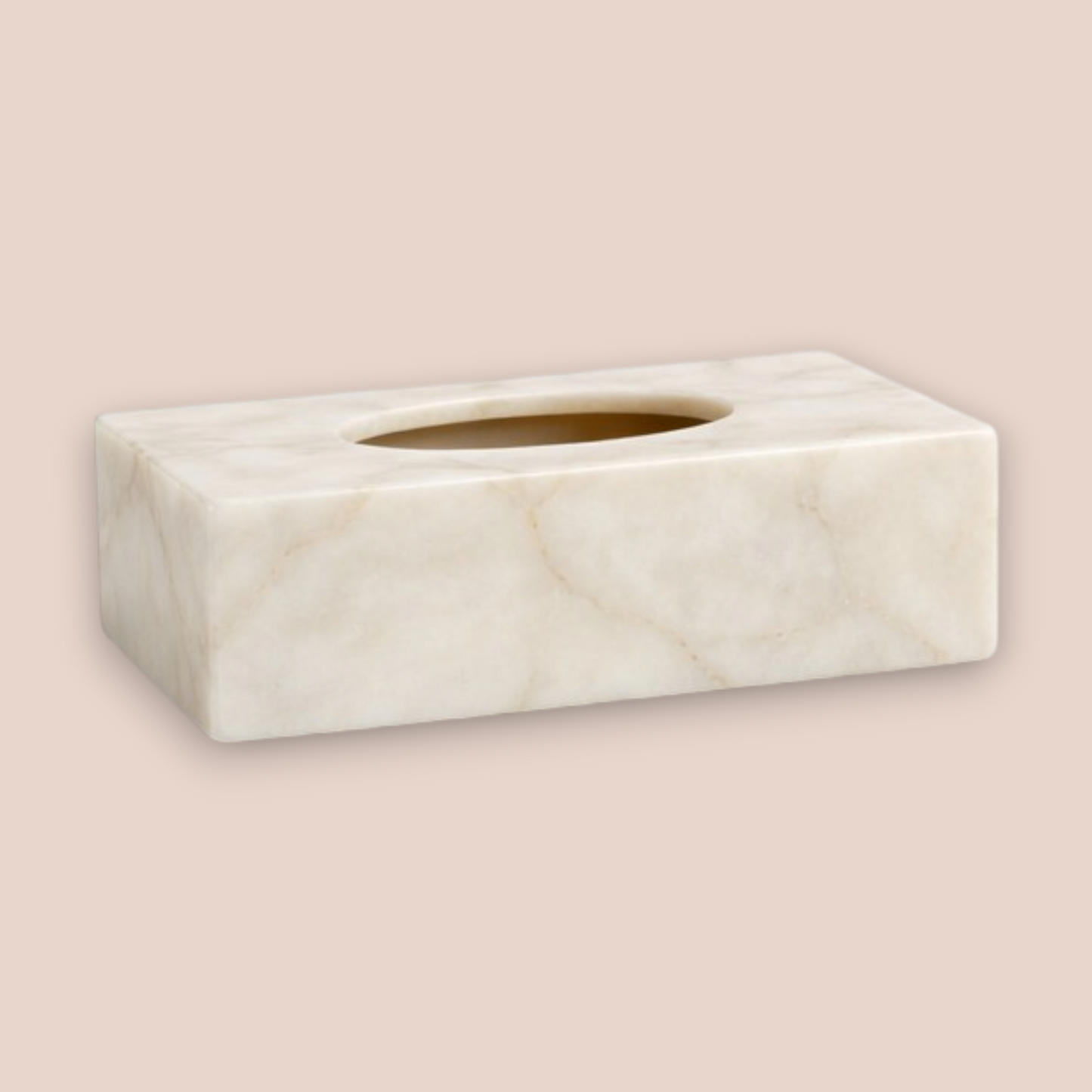 White Quartz Bath Set | 5-Piece Natural Stone Vanity Collection with Gold Pump