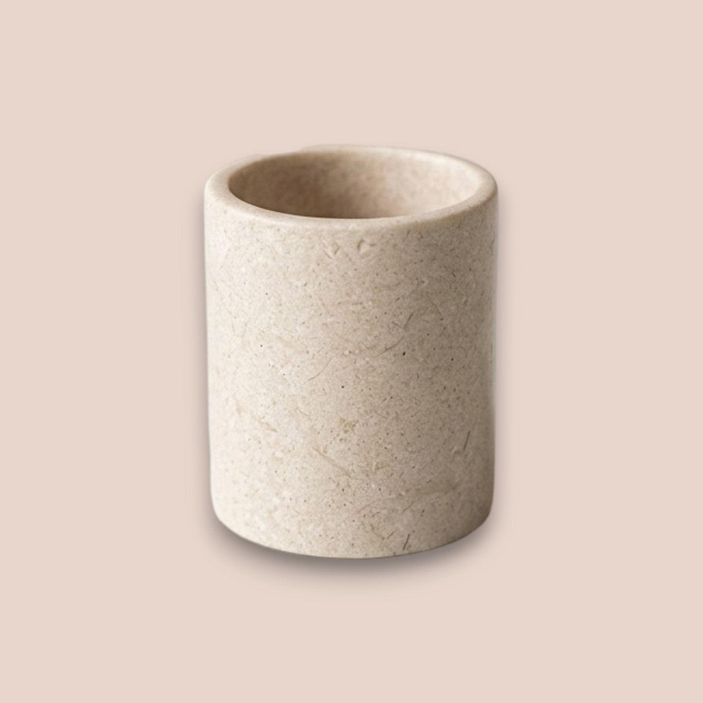 Natural Marble & Travertine Bath Set | 4-Piece Luxury Stone Vanity Collection