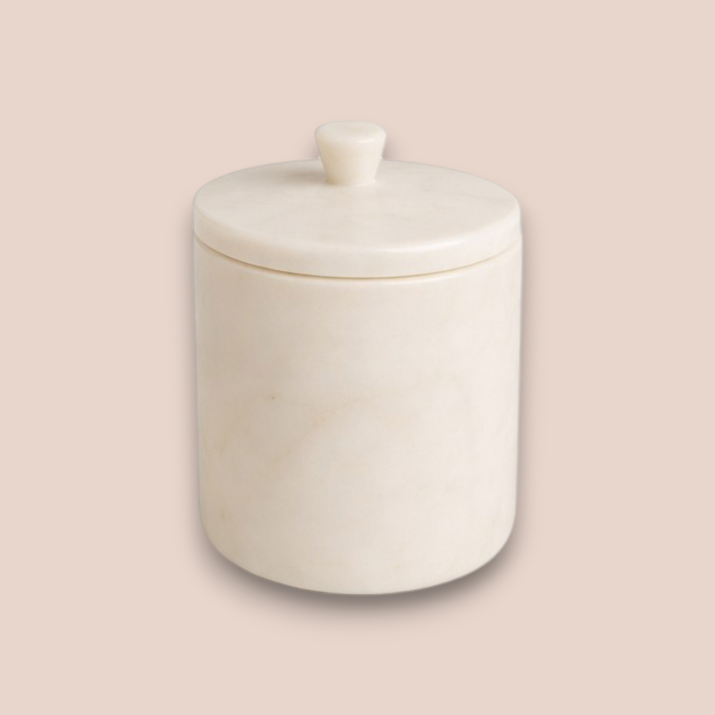 White Carrara Marble Bathroom Set | 5-Piece Natural Stone Collection with Brushed Brass Accents