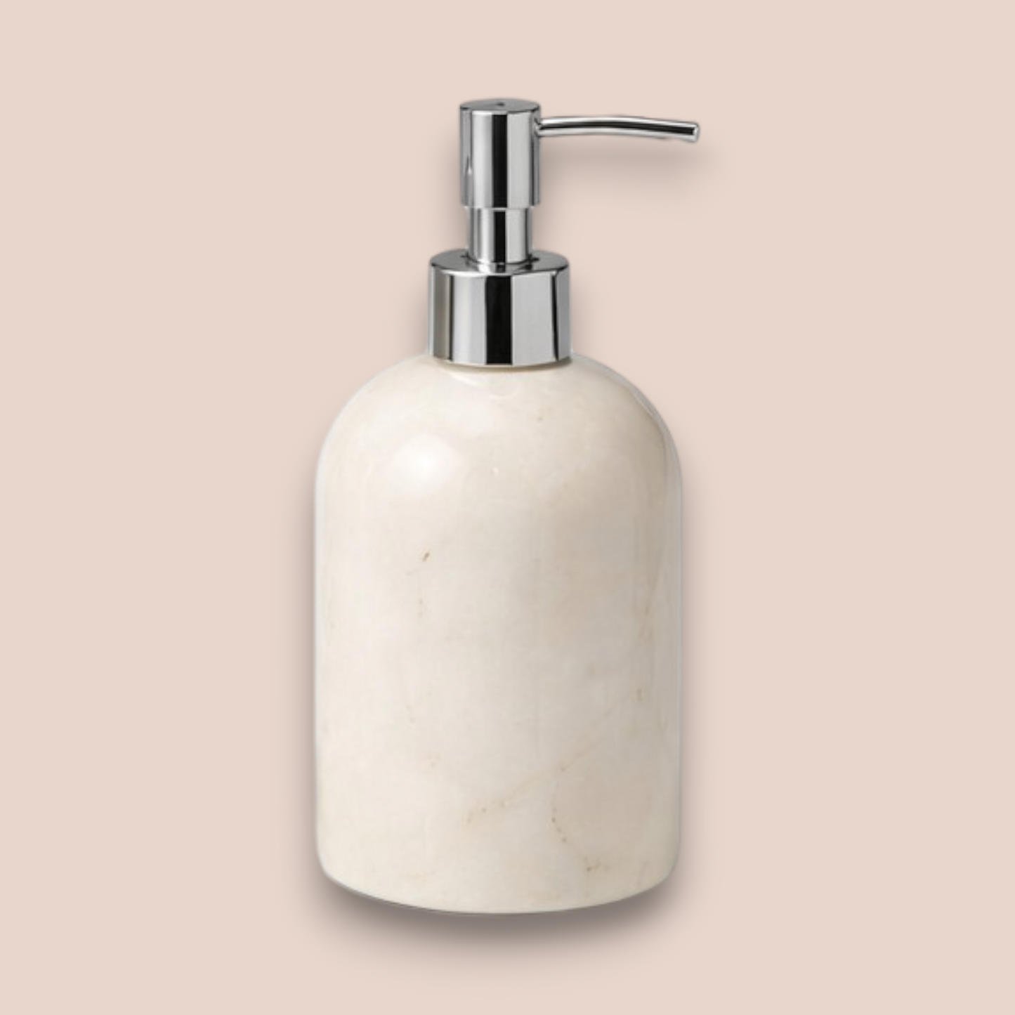 Elegant White Marble Bathroom Set | 7-Piece Natural Stone Collection with Silver Leaf Accents