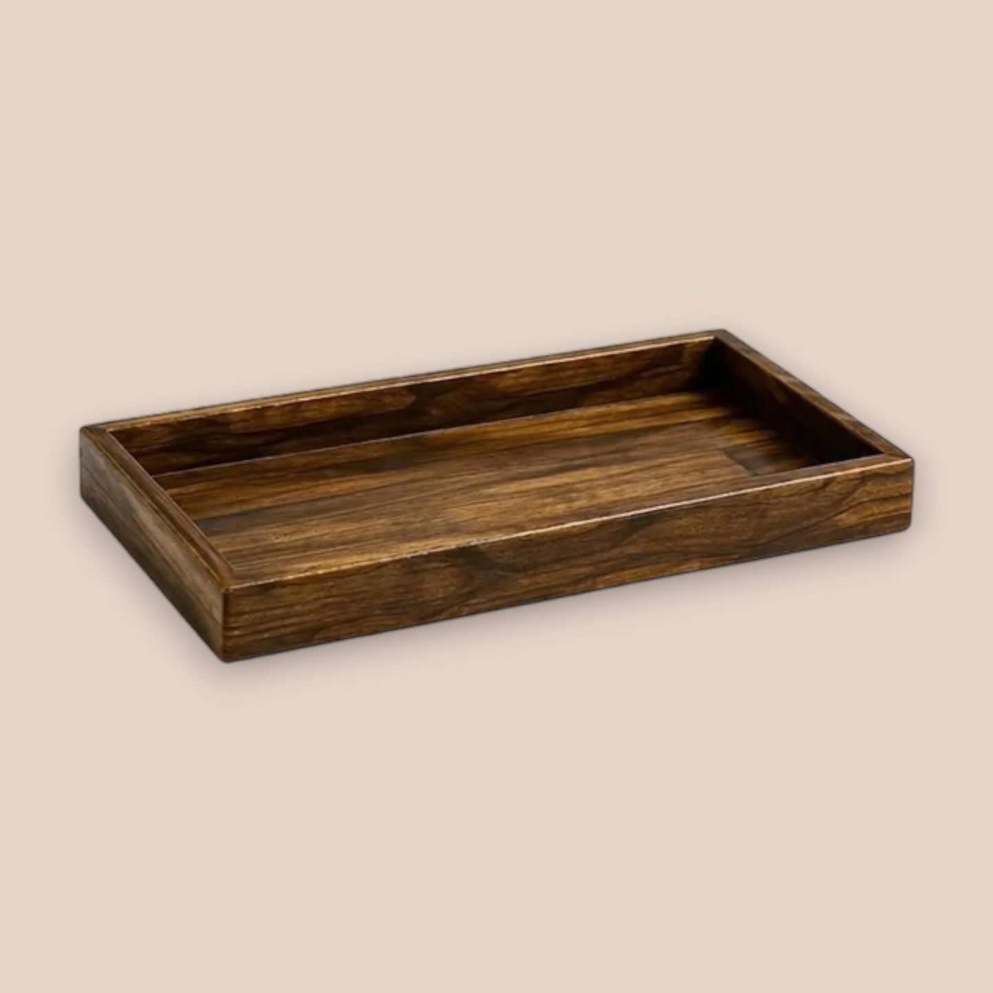 Natural Tiger's Eye Bath Set | 5-Piece Semi-Precious Stone Vanity Collection with Gold Pump