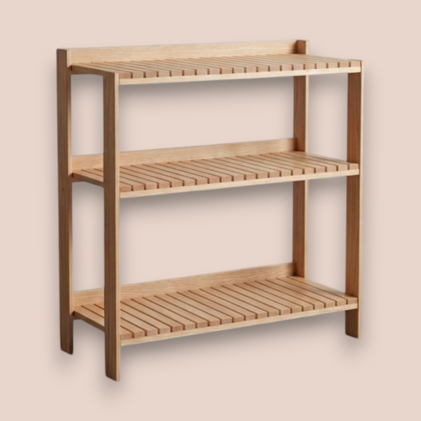 Modern Rustic Pine Organizer | 3-Tier Wooden Shelving Unit